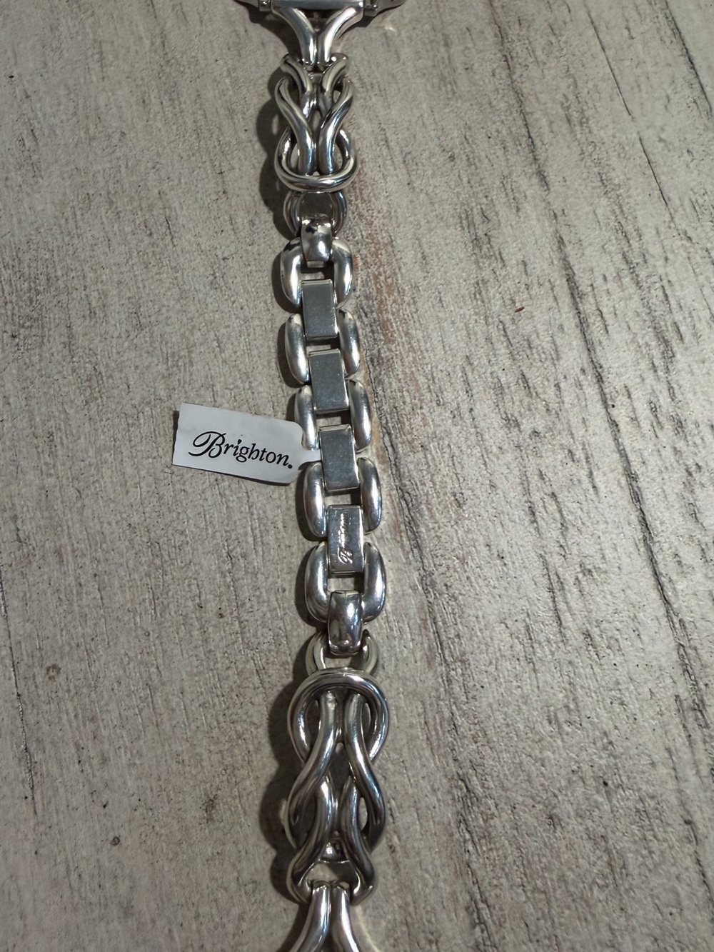 Brighton Silver-Tone Sculpted Apple Watch band